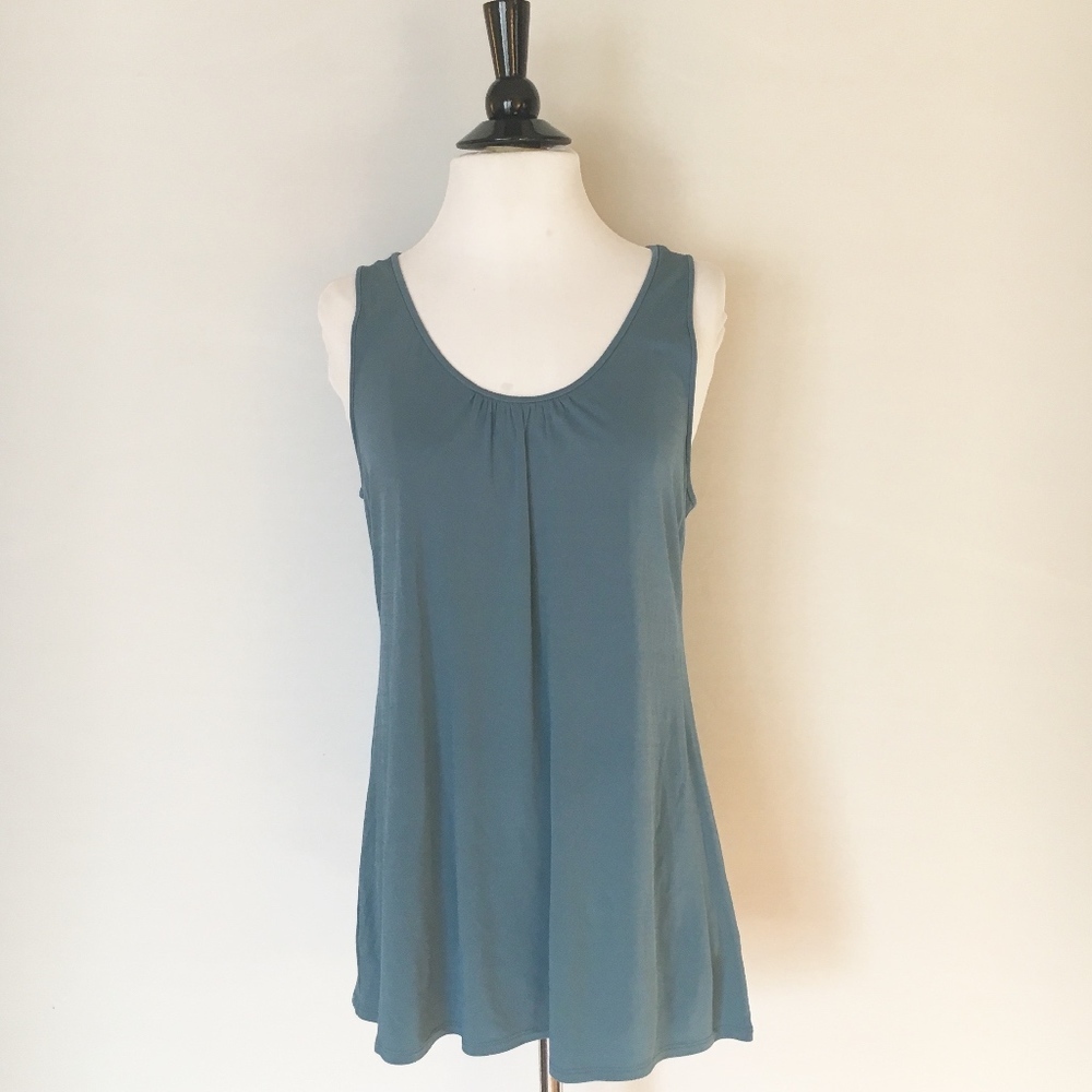 EILEEN FISHER  Blue Sleeveless Top Size S
